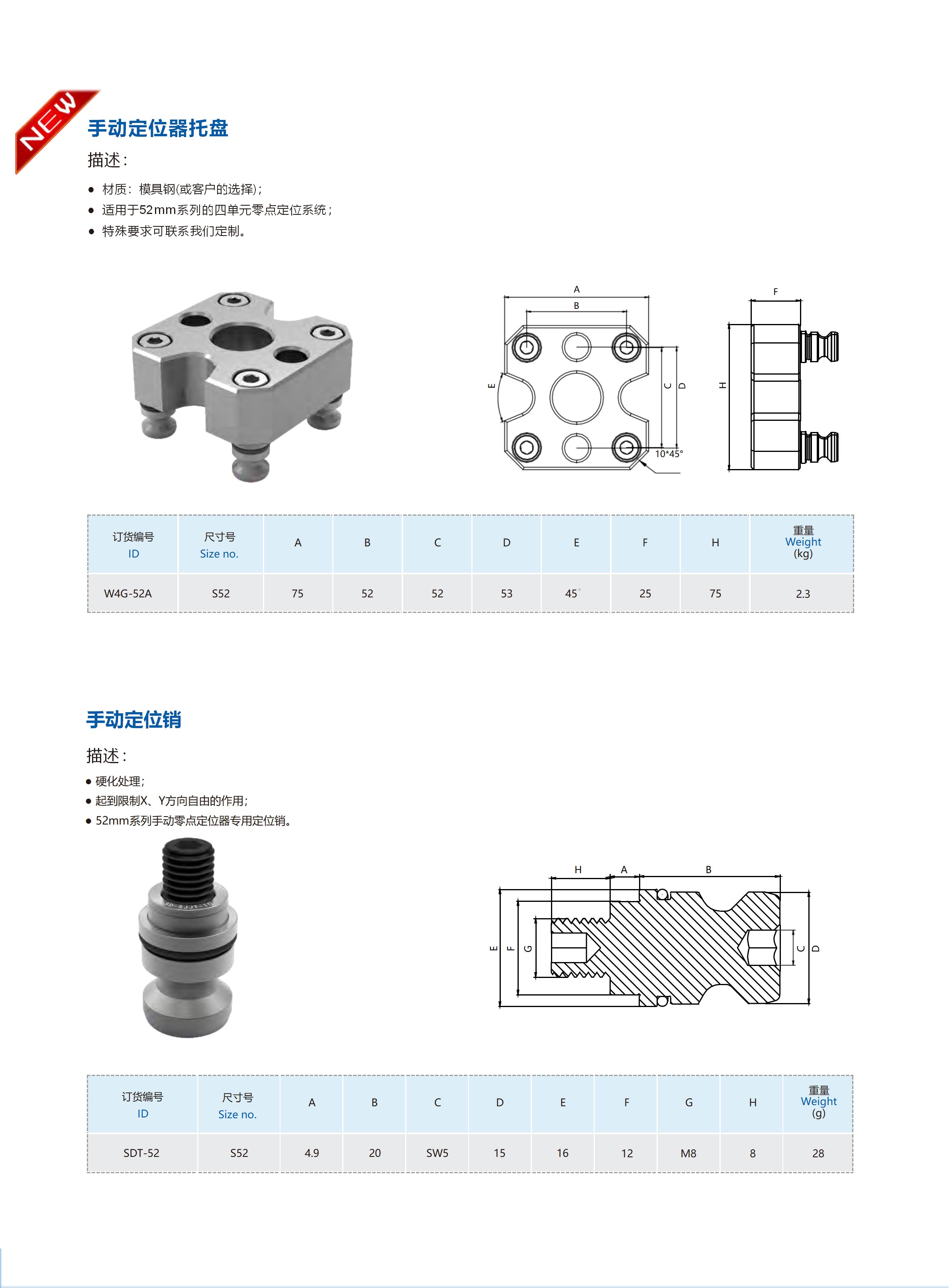 手动零点定位托盘器