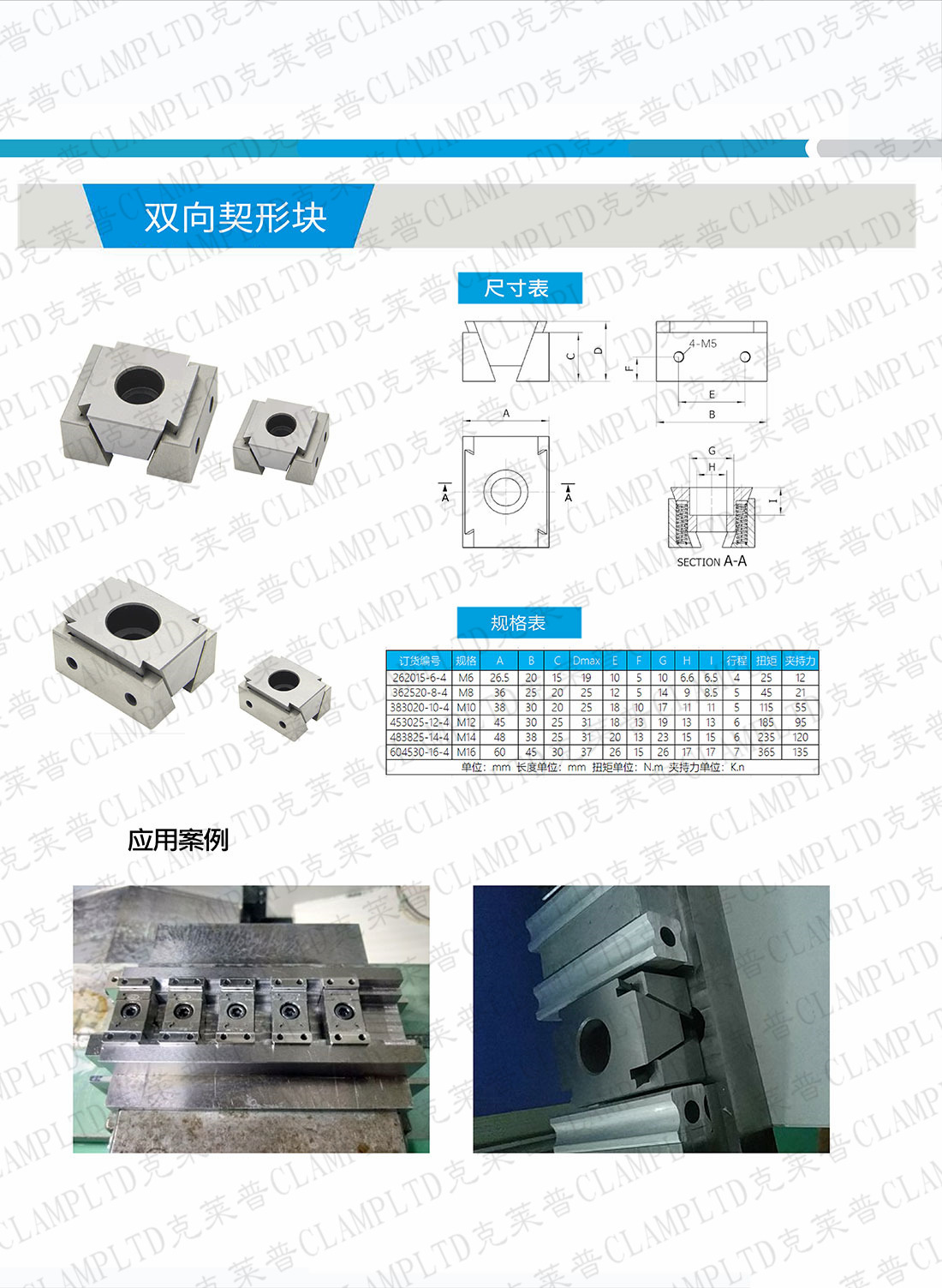 OK新款斜楔式膨胀夹紧块_契形块 模块夹具 第2张