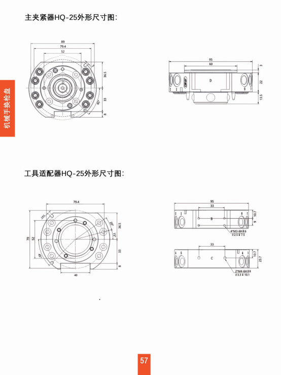 机械手换枪盘HQ-25/75 自动化生产类 第2张