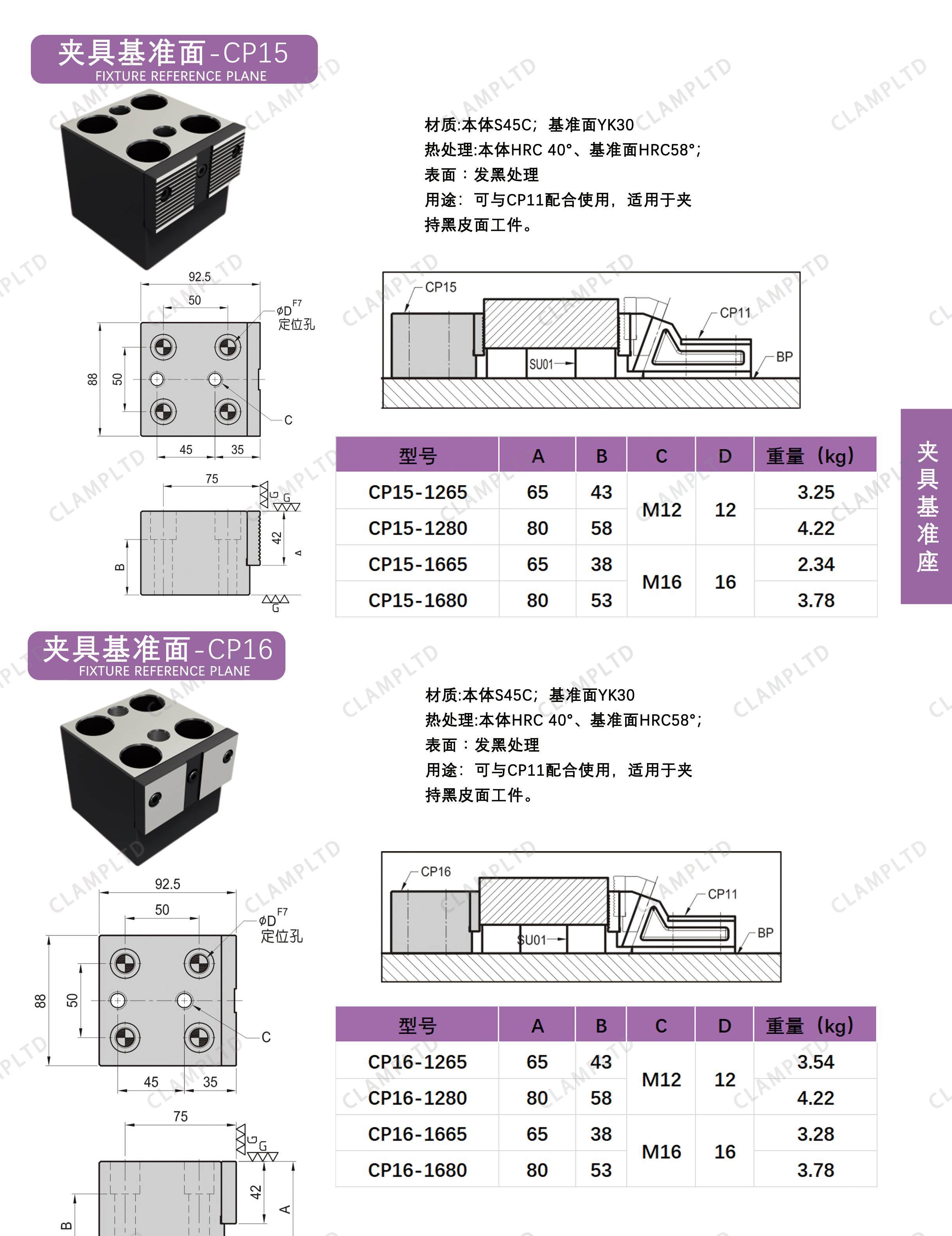 夹具基准座CP15-CP16