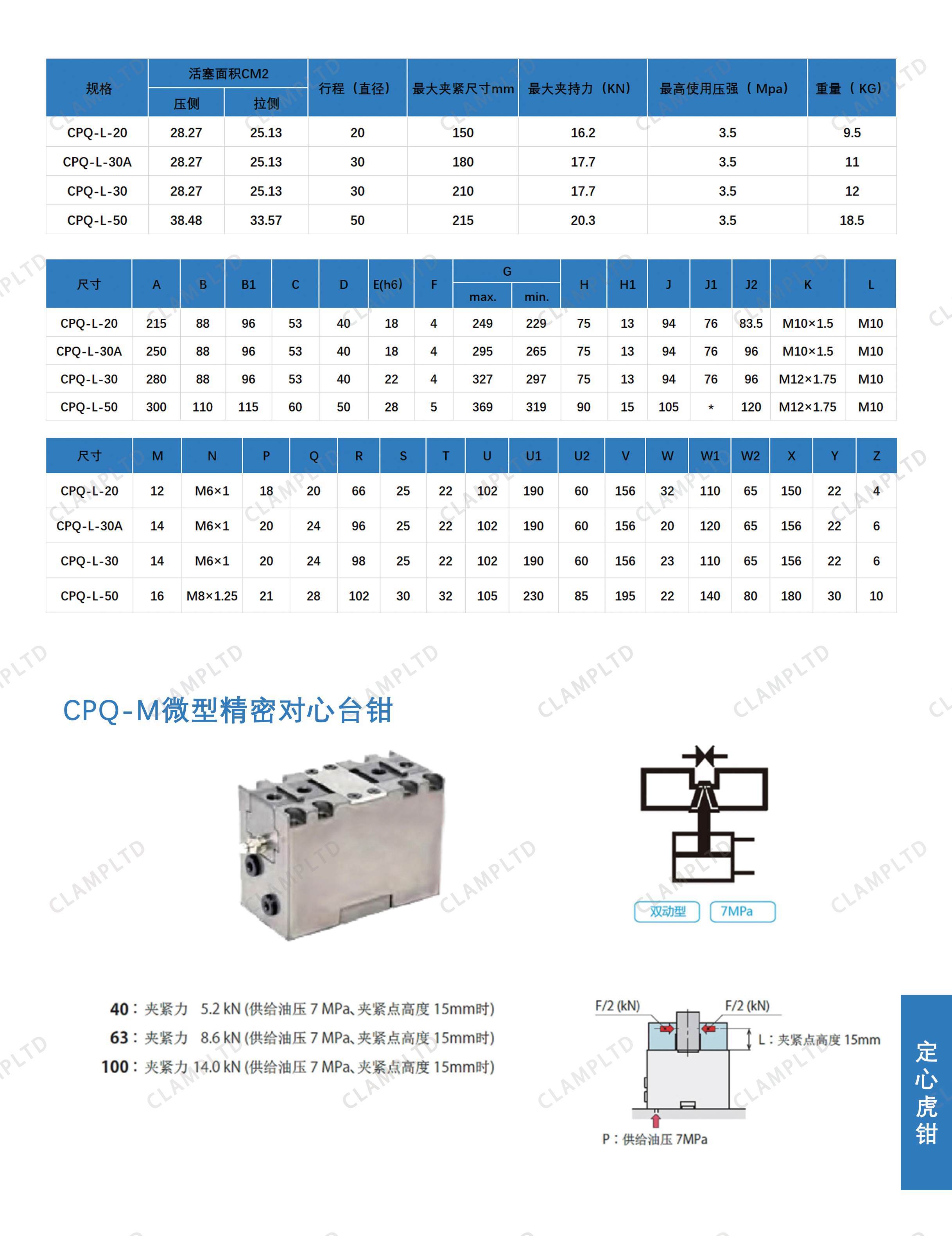 CPQ-L长行程精密对心台钳 定心虎钳 第2张