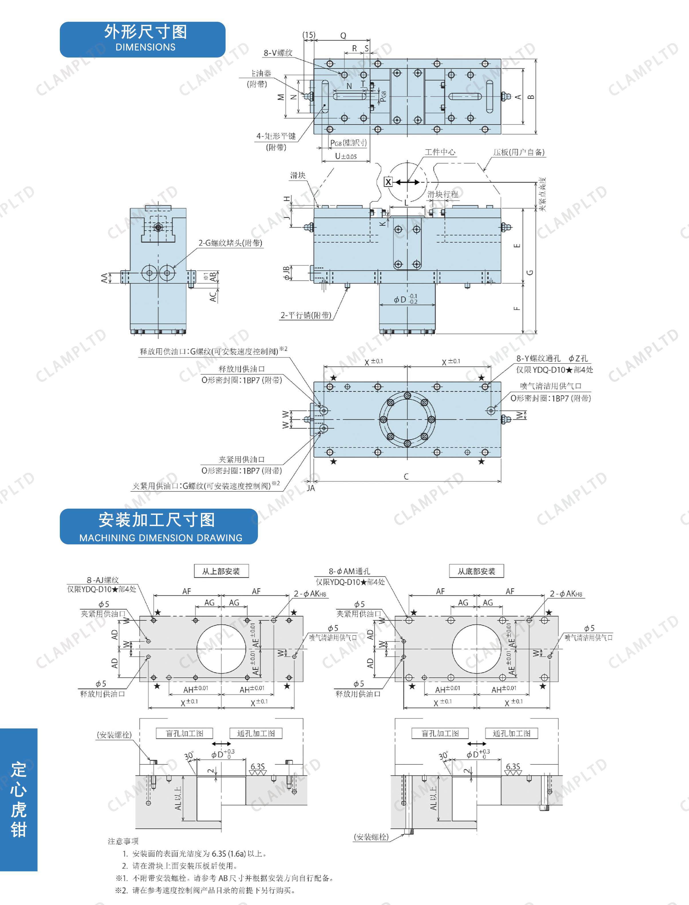 CPQ-D双连杆对心台钳 定心虎钳 第3张