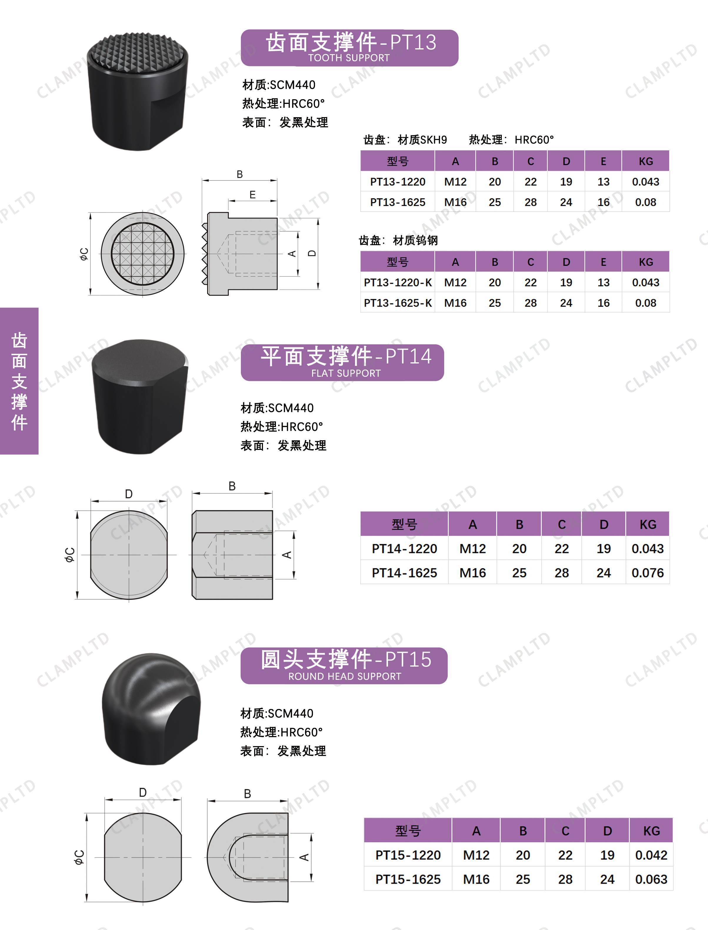 支撑件  PT-13、PT-14、PT-15 第1张 支撑件  PT-13、PT-14、PT-15 夹具标准件