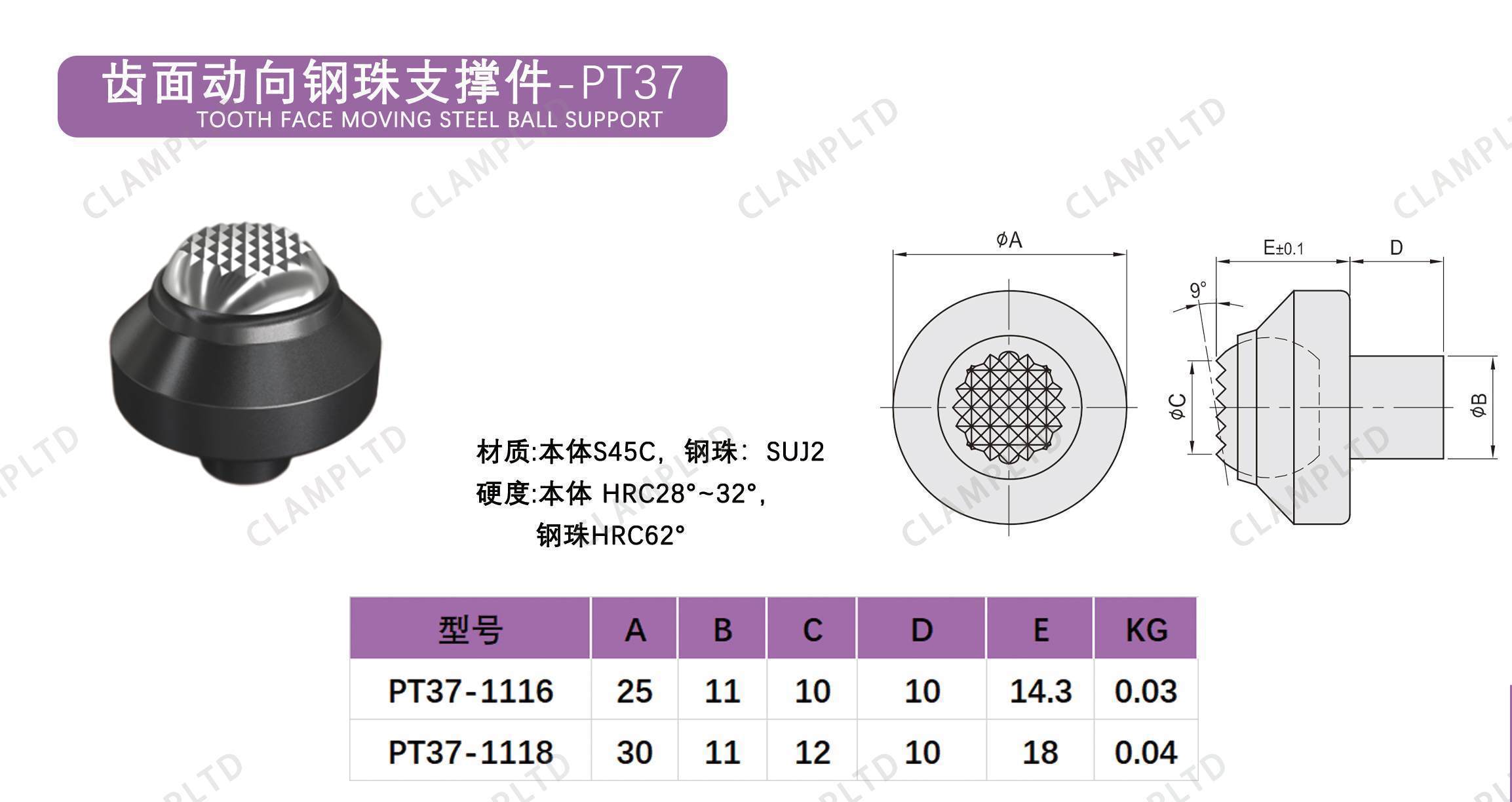 动向钢珠螺杆  PT35、PT36、PT37 夹具标准件 第2张