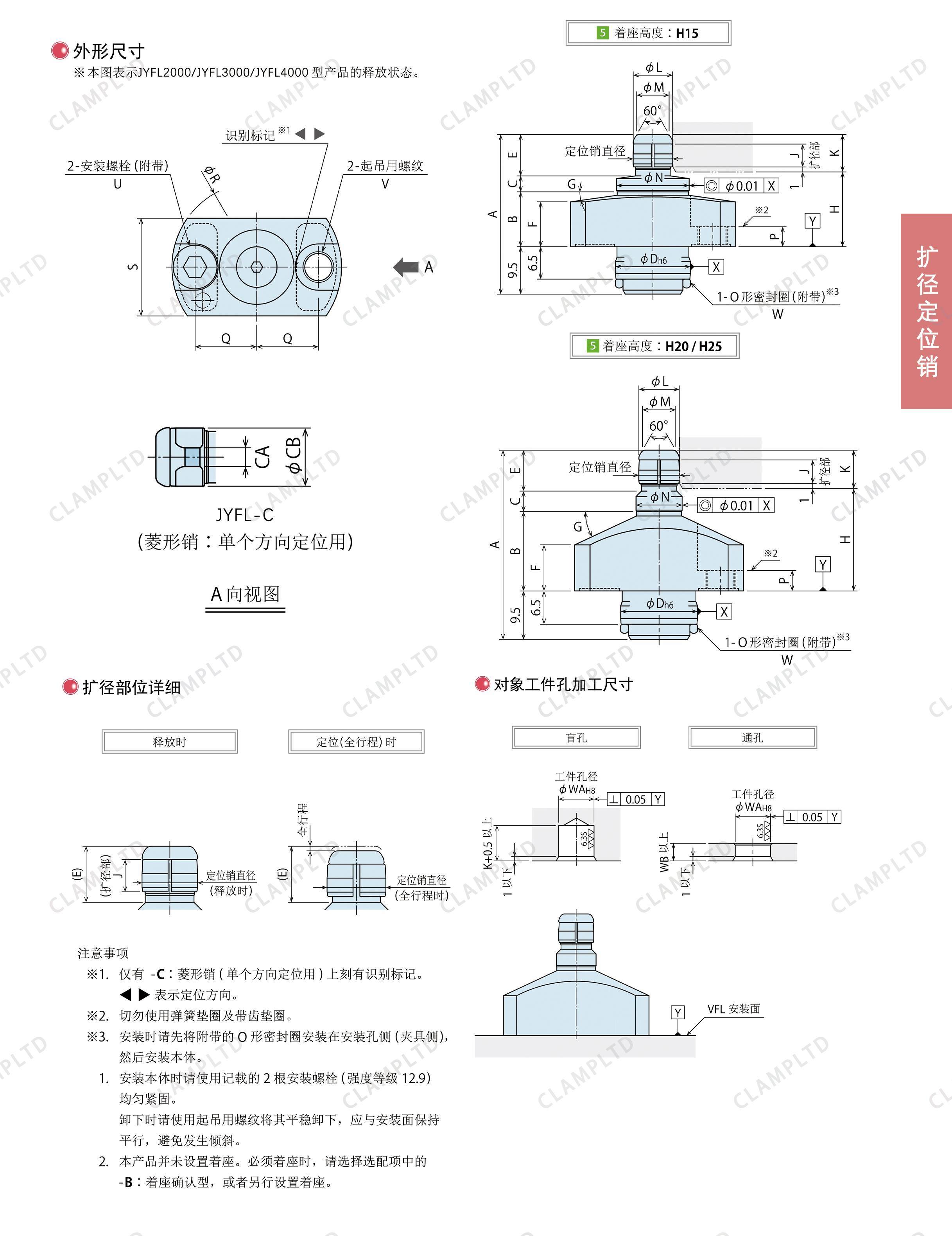 扩径定位销 夹具油缸 第10张