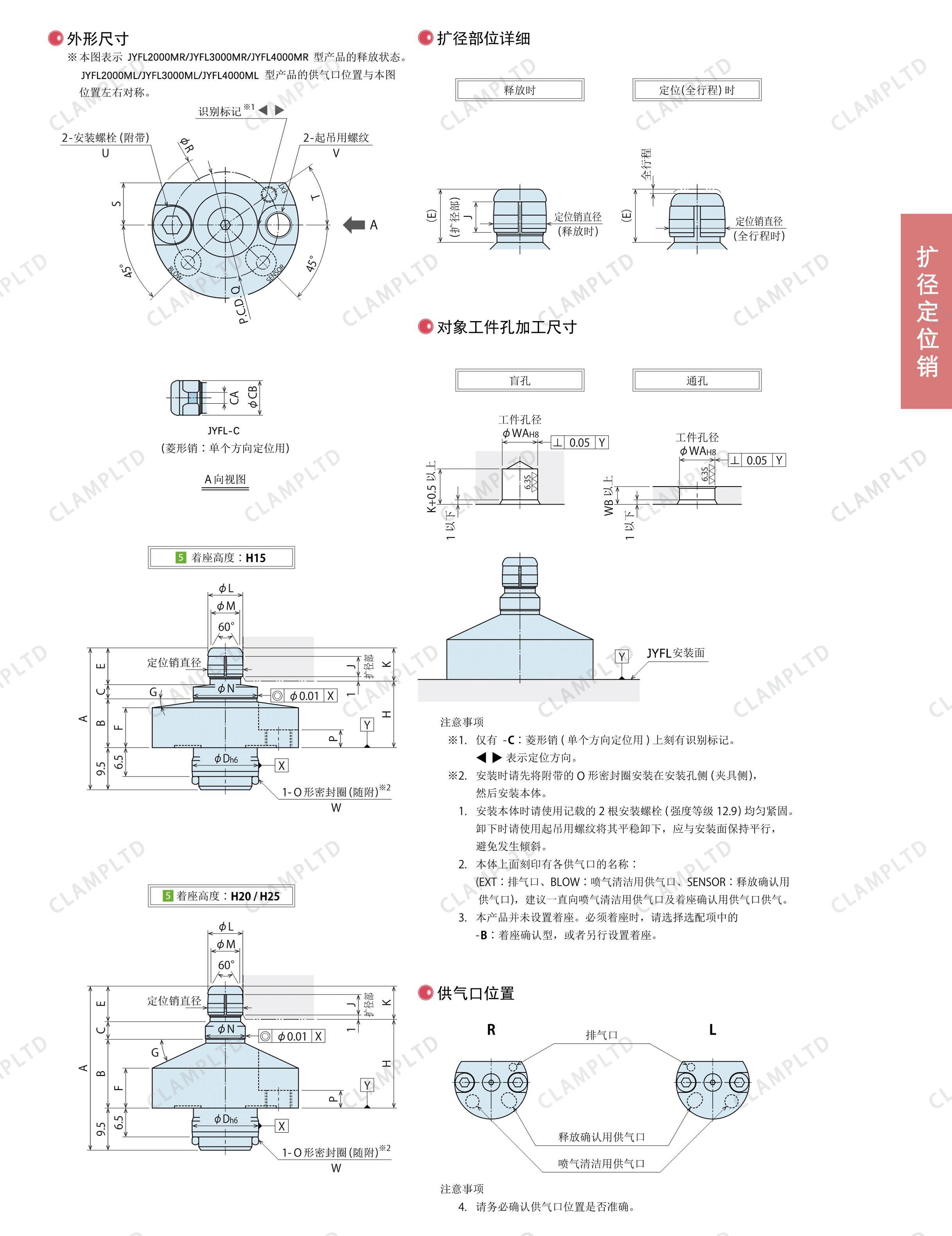 扩径定位销 夹具油缸 第18张