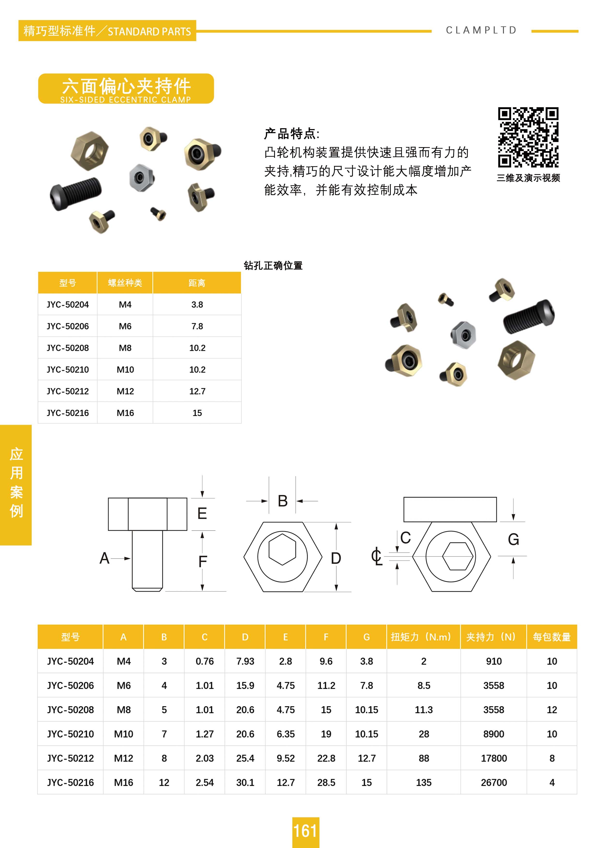 六面偏心夹持件