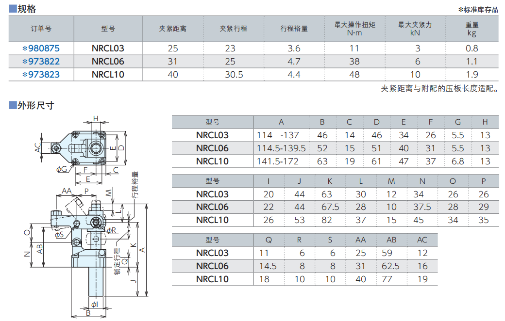 螺纹式工装夹具杠杆下压L型 夹具标准件 第2张