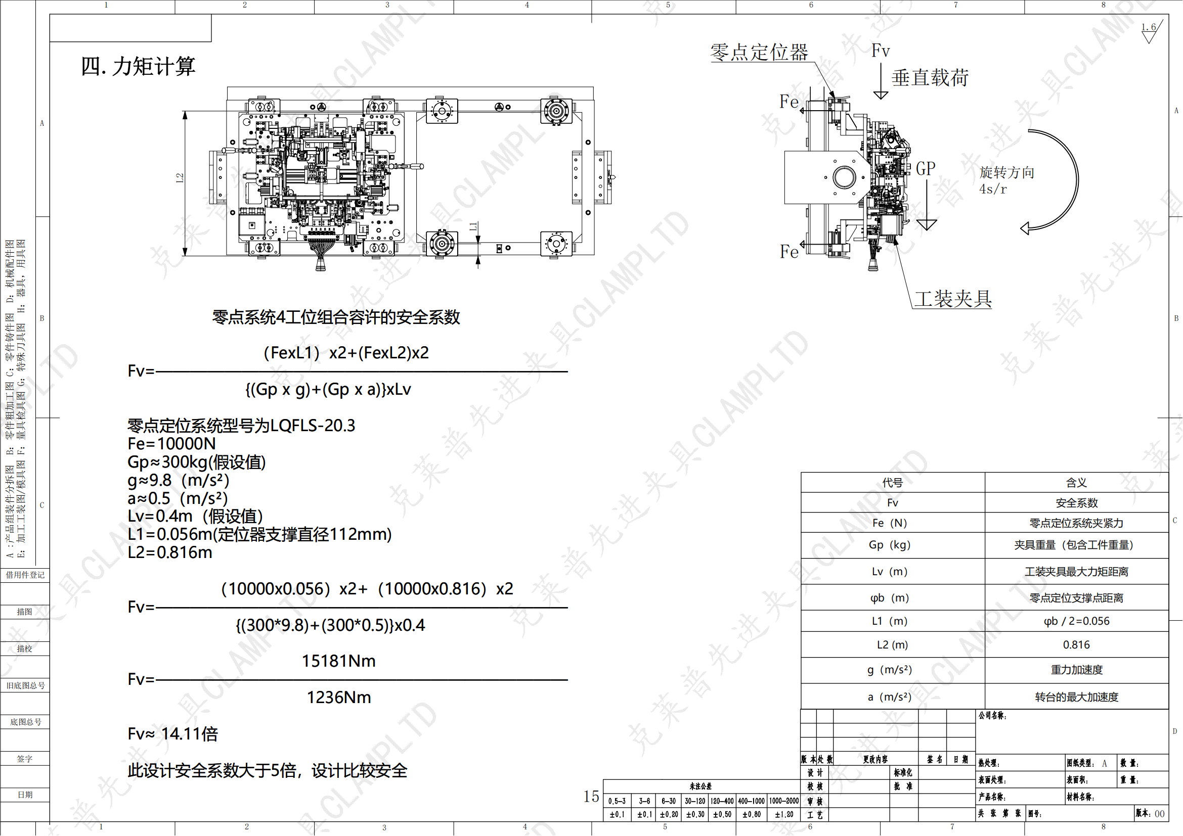 变位机焊接夹具零点定位快换系统设计计算力矩扭矩公式方法方案 零点定位应用 第4张