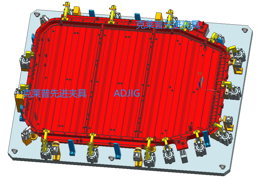 克莱普新能源电池托盘底板液压夹具厂家 液压夹具 第2张