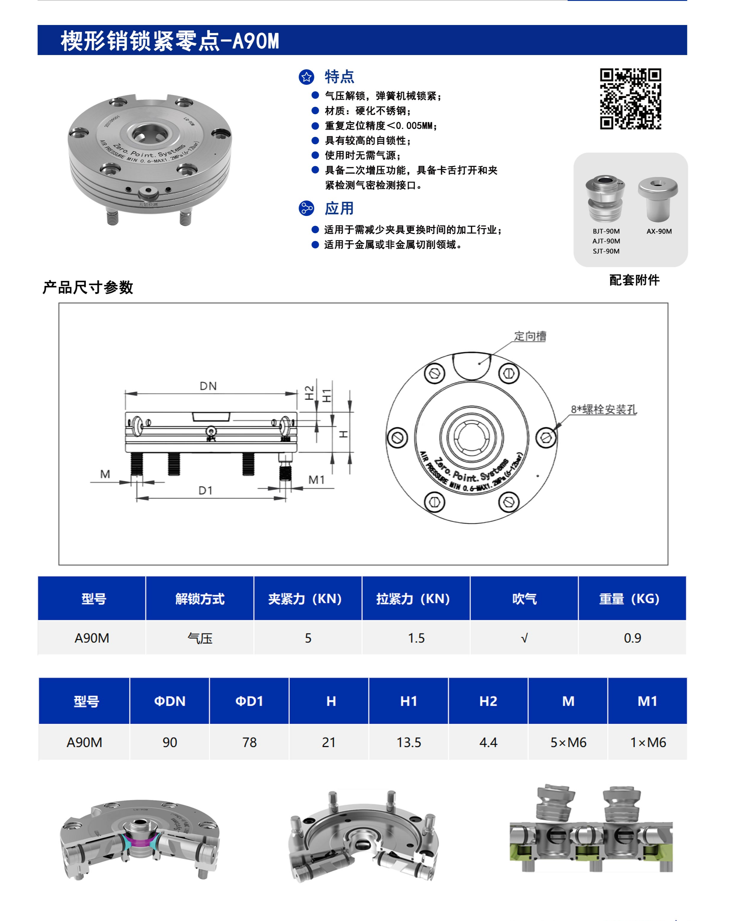 楔形销锁紧零点-A90M