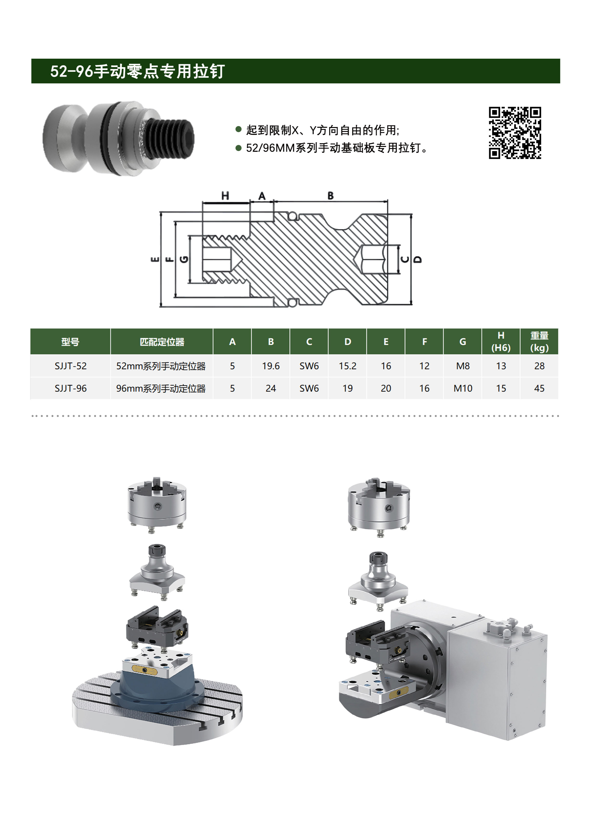 52-96手动零点专用拉钉 第1张 52-96手动零点专用拉钉 零点定位应用